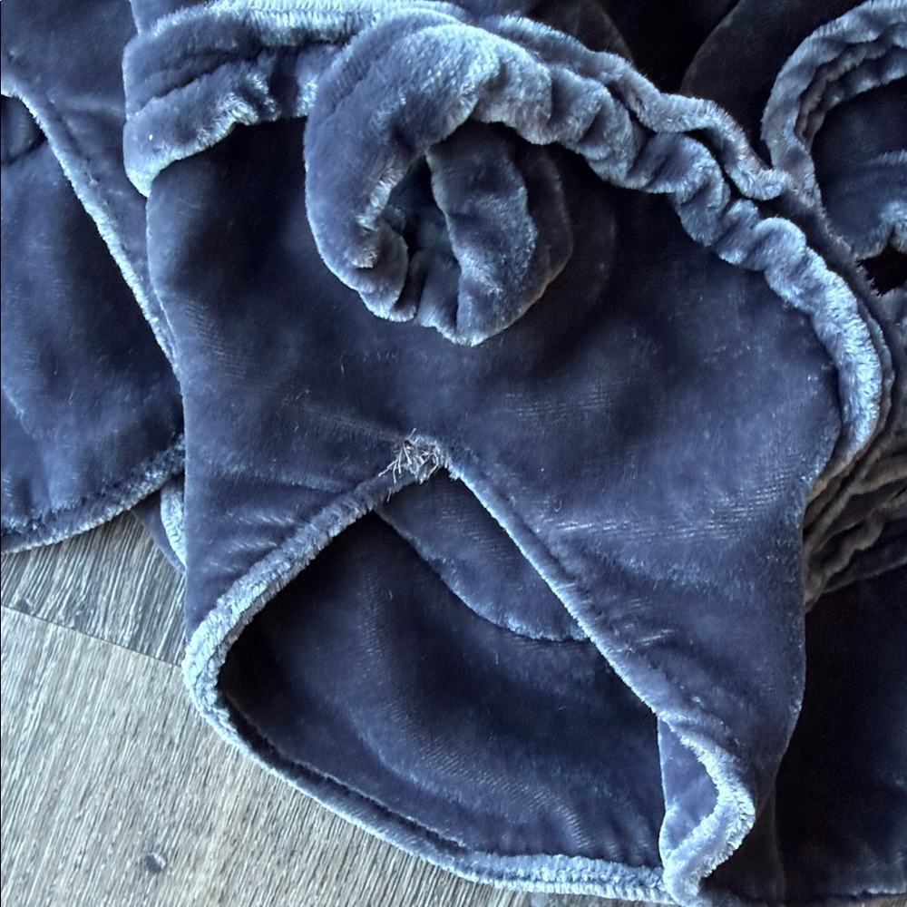 Krista Larson Blue / Gray Velvet Skirt - Picture 6 of 6